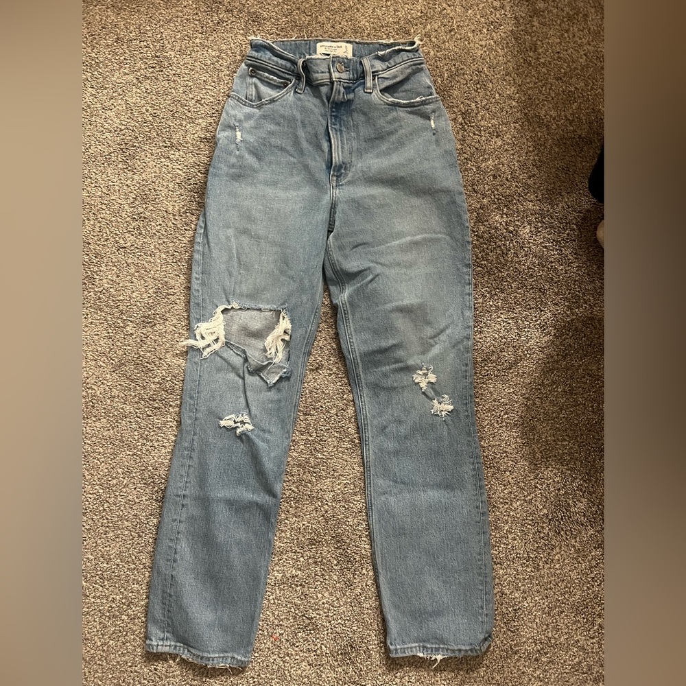 Abercrombie & fitch 90s straight ultra high rise